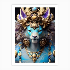 Lion Of The Gods Art Print