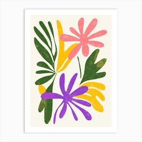 Flowers And Leaves 13 Art Print