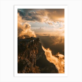 Sunset Over The Mountains Art Print