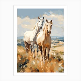 Horses Painting In Andalusia Spain 1 Art Print