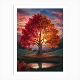 Autumn Tree 11 Art Print