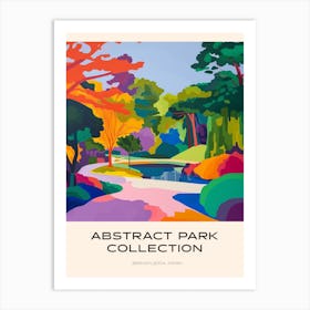 Abstract Park Collection Poster Ibirapuera Park Lisbon Portugal 1 Art Print