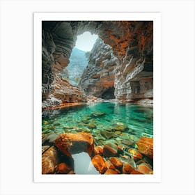 Cave In A Canyon Art Print