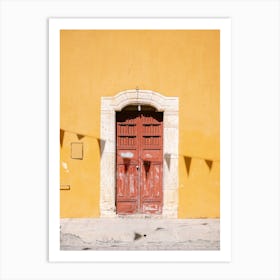 Izamal Front Door Yucatan Mexico Art Print