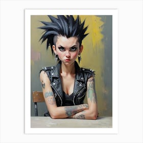 Punk Girl 4 Art Print