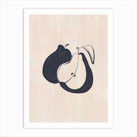 Two Pears Art Print