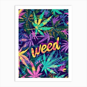 Weed in Full Bloom Art Print