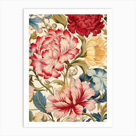 Floral Wallpaper 28 Art Print