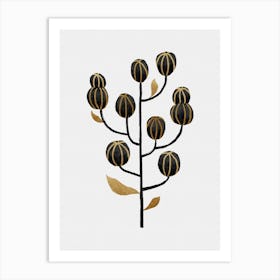 Black Gold Still Life I Art Print