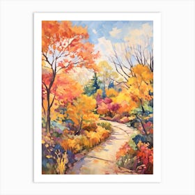 Autumn Gardens Painting Denver Botanic Gardens 3 Art Print