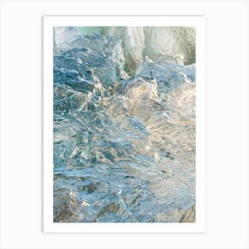 Up Close with Ice in Iceland  Art Print