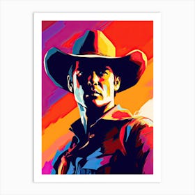 Wild One, cowboy art Art Print