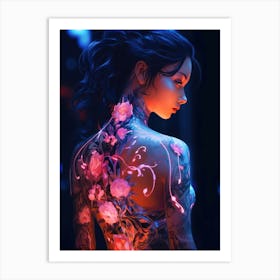 Cyberpunk Girl 1 Art Print