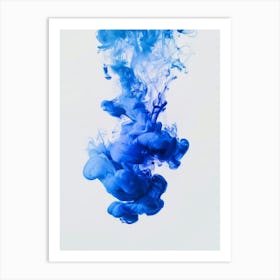 Blue Ink 8 Art Print