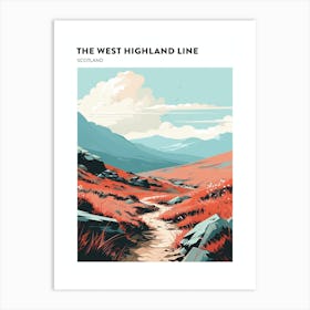 The West Highland Line Scotland 5 Hiking Trail Landscape Poster Art Print