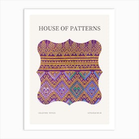 Textile Pattern Poster 8 Art Print