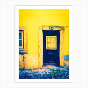 Yellow House 44 Lisbon Art Print