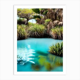 Blue Lagoon 1 Art Print