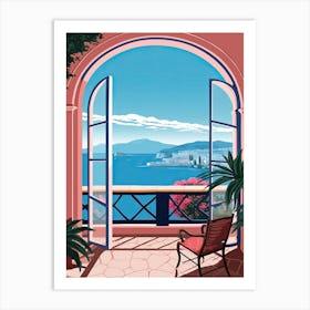 Amalfi Window 4 Art Print