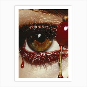 Dripping Eye Art Print