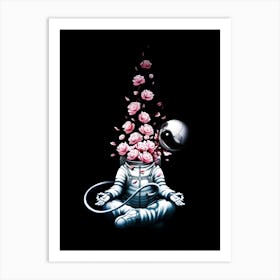 Astro Meditation Roses Art Print