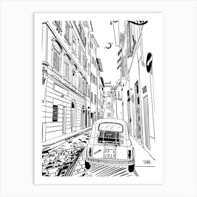Street Scene In Italy Art Print