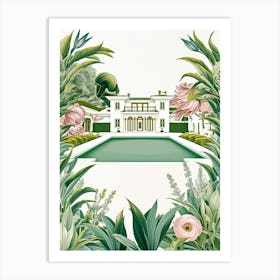 House In Bloom 1 Art Print