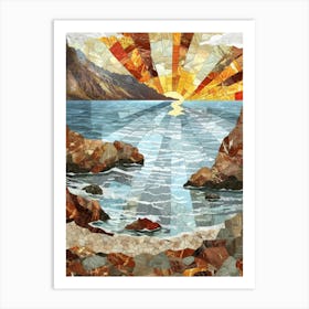 Sunset At The Beach 46 Art Print