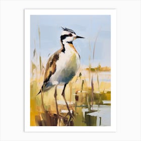 Bird Painting Lapwing 4 Art Print