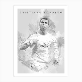 Cristiano Ronaldo Real Madrid Cf 2018 Art Print