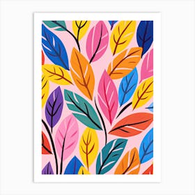 Fall Floral, Matisse style, Floral art Art Print
