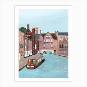 Birmingham Canal United Kingdom Travel Art Print