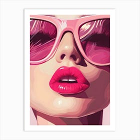 Pink Sunglasses 2 Art Print