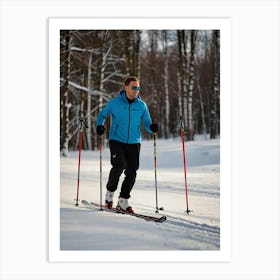 Nordic Ski Scene Art Print 0 1 Art Print