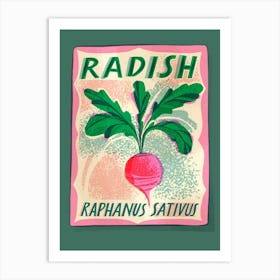 Radish Seed Packet Art Print