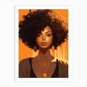 Afro Girl 9 Art Print