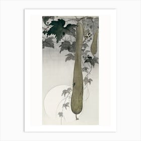 Wild Cucumber And A Full Moon (1877 1945), Ohara Koson Art Print