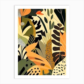 Jungle Pattern 4 Rousseau Inspired Art Print