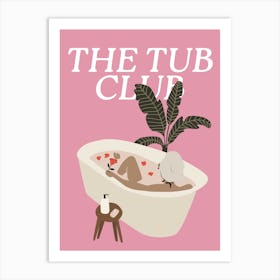 The Tub Club | Cute Boho Bathrom 1 Art Print