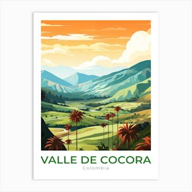 Colombia Valle De Cocora Travel Art Print