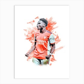 Bukayo Saka Arsenal 2 Art Print