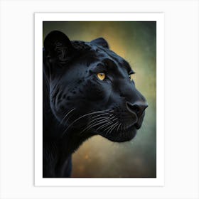 Black Panther painting 2 Art Print