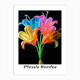 Bright Inflatable Flowers Poster Honeysuckle 3 Art Print