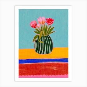 Tulips In A Vase 1 Art Print