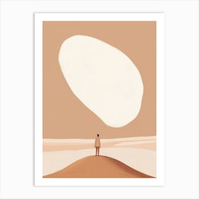 Man In The Desert Art Print