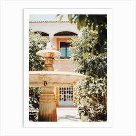 Spain Courtyard Fountain Art Print