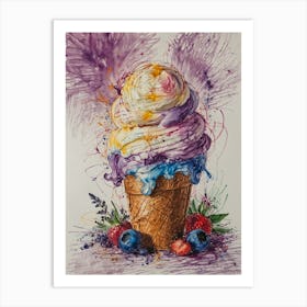 Ice Cream Cone 2 Art Print