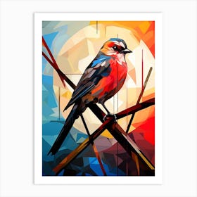 Bird Abstract Pop Art 4 Art Print