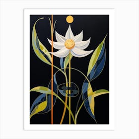 Oxeye Daisy 3 Hilma Af Klint Inspired Flower Illustration Art Print