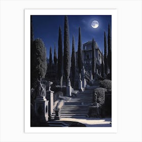 Moonlight In Florence Art Art Print